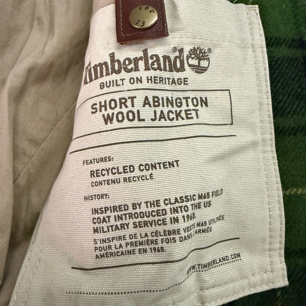 Timberland Abington Wool & Leather Jacket Limited exclusive edition Mens Sz XL - Picture 12 of 16